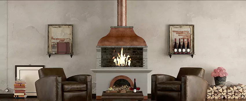 Thelin Hearth Products Providence Pellet Insert Fireplace Installation in Seaford, NY