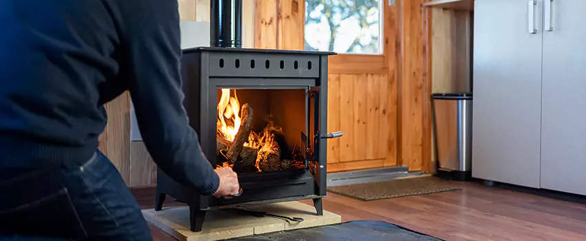 Open Hearth Wood Fireplace Installation in Seaford, NY