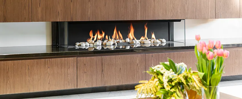 Double-height Fireplace Design Refurbishment in Seaford, New York