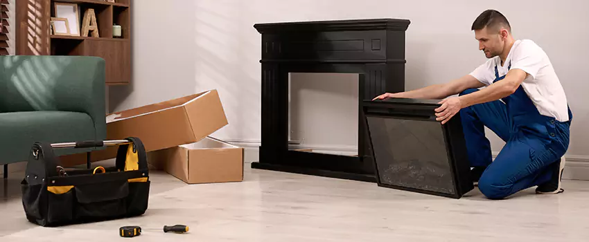 Old Rusted Metal Fireplace Repair And Replacement in Seaford, NY